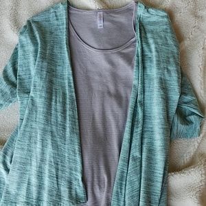 Gray and white mini stripe Classic Tee